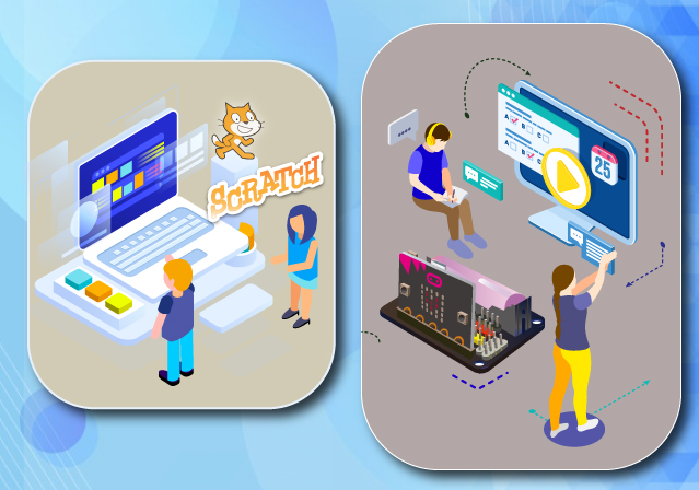 Scratch + micro:biit互動設計示意